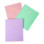 Тетрадь для записей FAVOURITE, PASTEL, В5, 80 л., клетка, пластиковая обложка, розовая